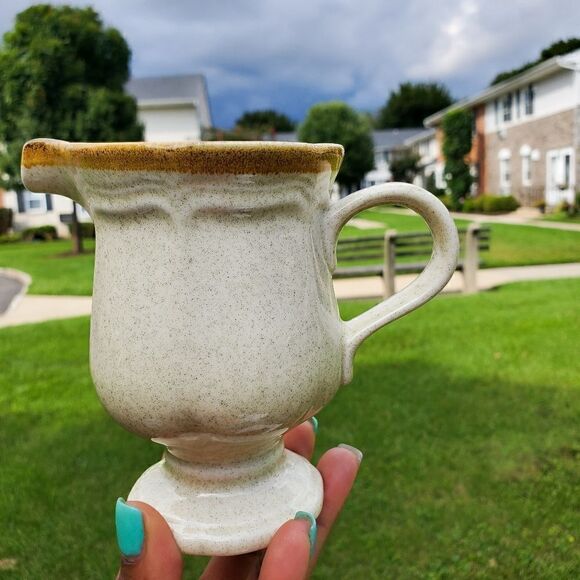 New Vtg Mikasa Japan Stoneware Garden Club Creamer Cup - Picture 6 of 10